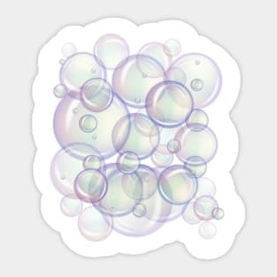 Pastel Bubbles Design Sticker